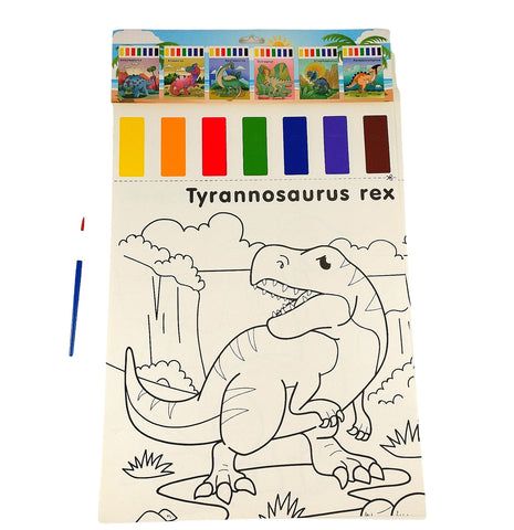 Watercolour paint pad - Dinosaurs_1