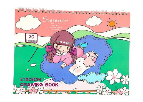 Blank drawing book with stickers - 20 pages_4