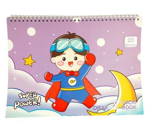 Blank drawing book with stickers - 20 pages_1