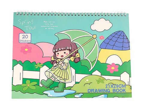 Blank drawing book with stickers - 20 pages_7