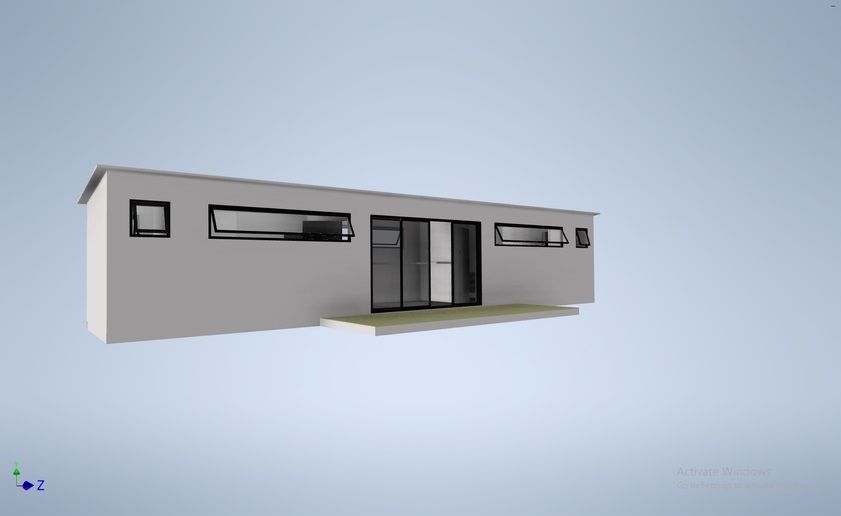 Two bedroom en-suite living Pod with kitchen (13m x 2.7m) _0