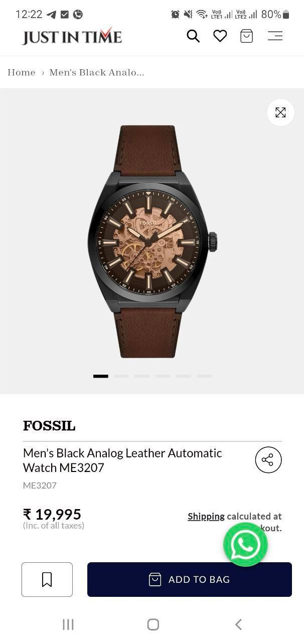 Fossil Modern Machine Automatic Everett ME3207 – Power in Motion | flextrade.shop_5