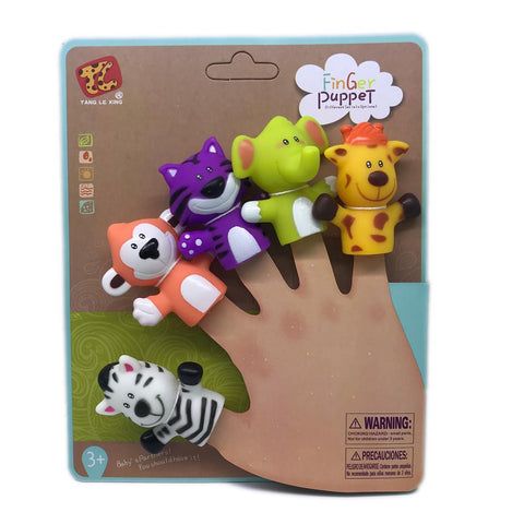 Set of five finger puppets - Wild animals_0