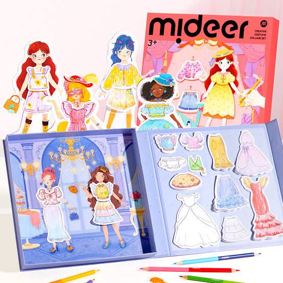 Mideer Dress-Up Collage Arts & Crafts Set: Sparkling Ball Night_2