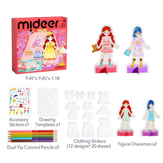 Mideer Dress-Up Collage Arts & Crafts Set: Sweetheart_1