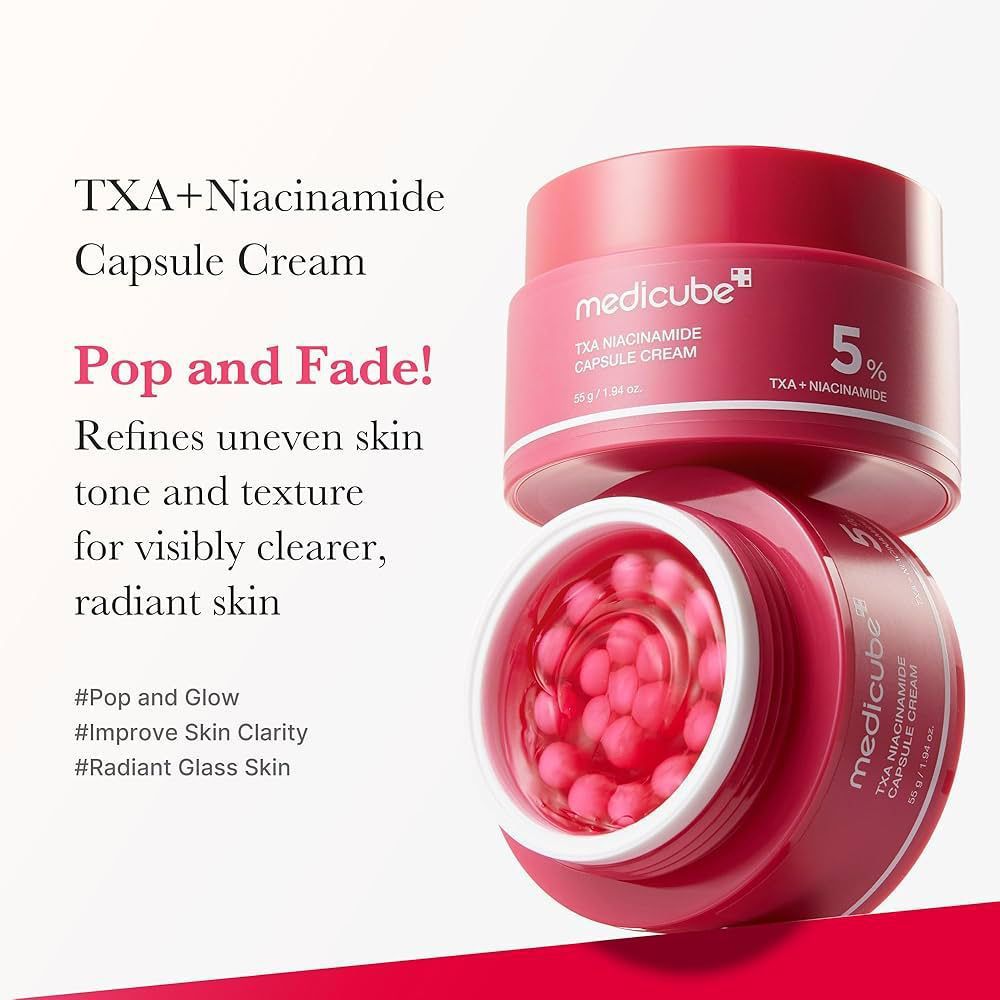MEDICUBE TXA NIACINAMIDE CAPSULE CREAM 55g ميدكيوب كريم كبسول نياسينمايد  لعلاج التصبغات وتوحيد لون البشرة _0