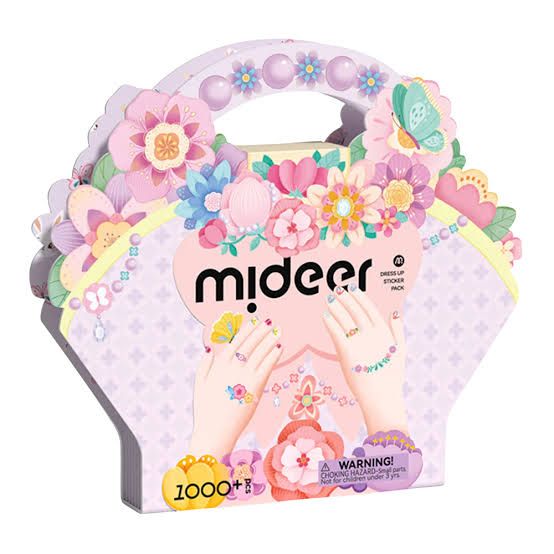 Mideer Fashion Nail, Tattoo & Gem Sticker Pack - Garden Fairy (1000pcs)_0