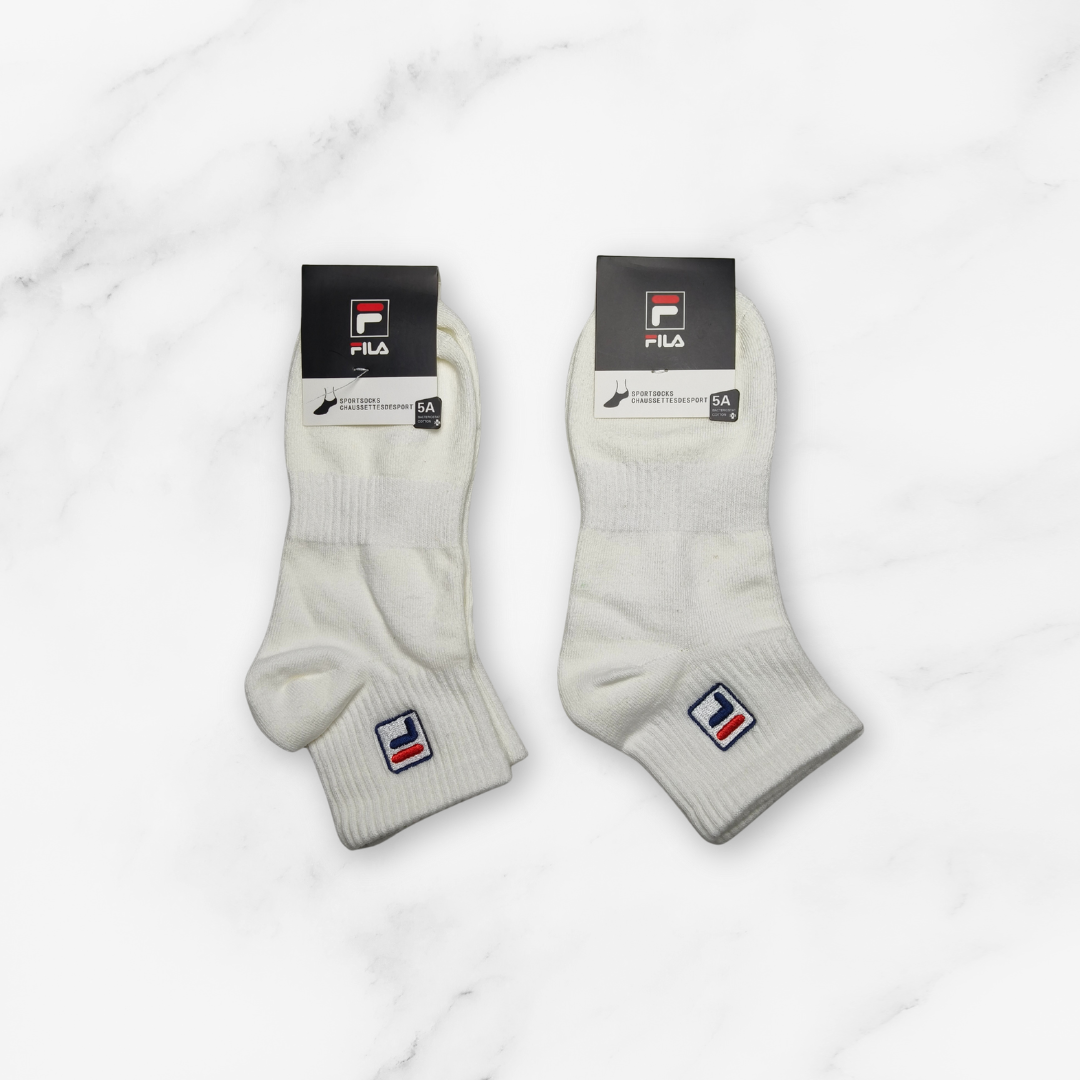 [10193] - 2 Pairs Men’s High-Cotton Crew Socks – Breathable, Sweat-Absorbing & Embroidered Detail _1