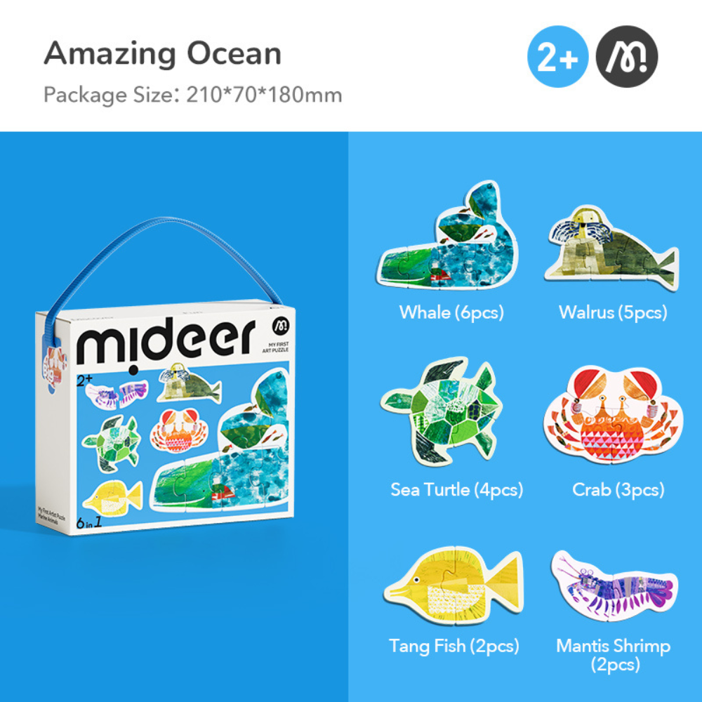 Mideer - My First Set of Artist Puzzle - Amazing Ocean (2-6pcs)_1
