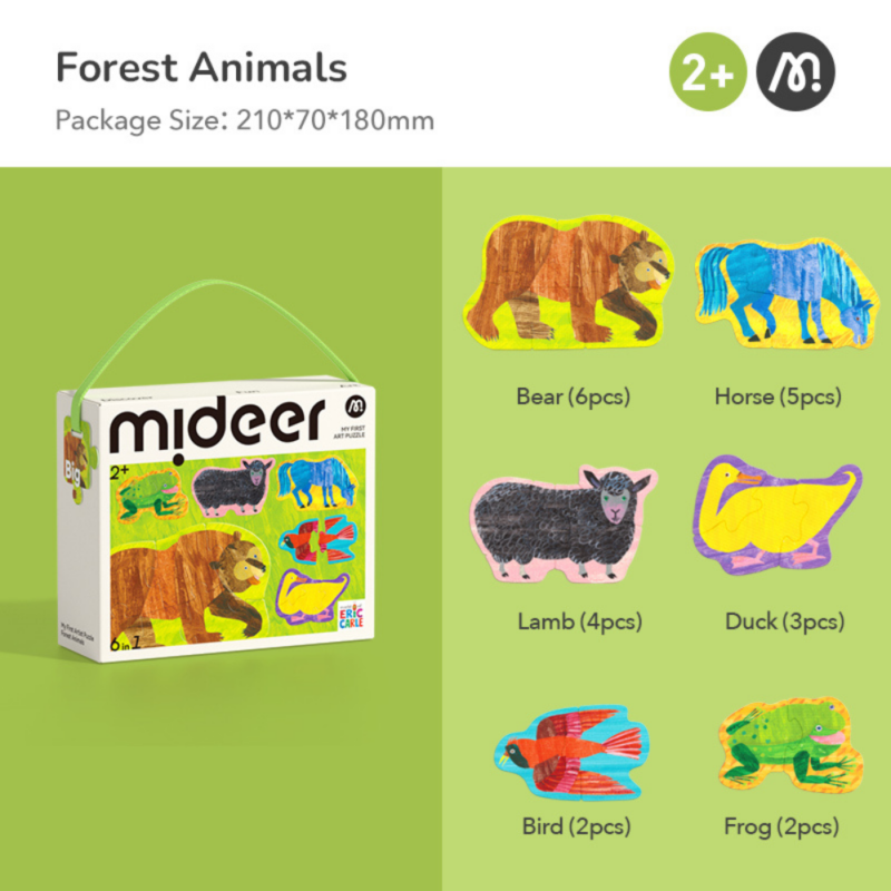 Mideer - My First Set of Artist Puzzles - Eric Carle Inspired (2-6pcs)_1