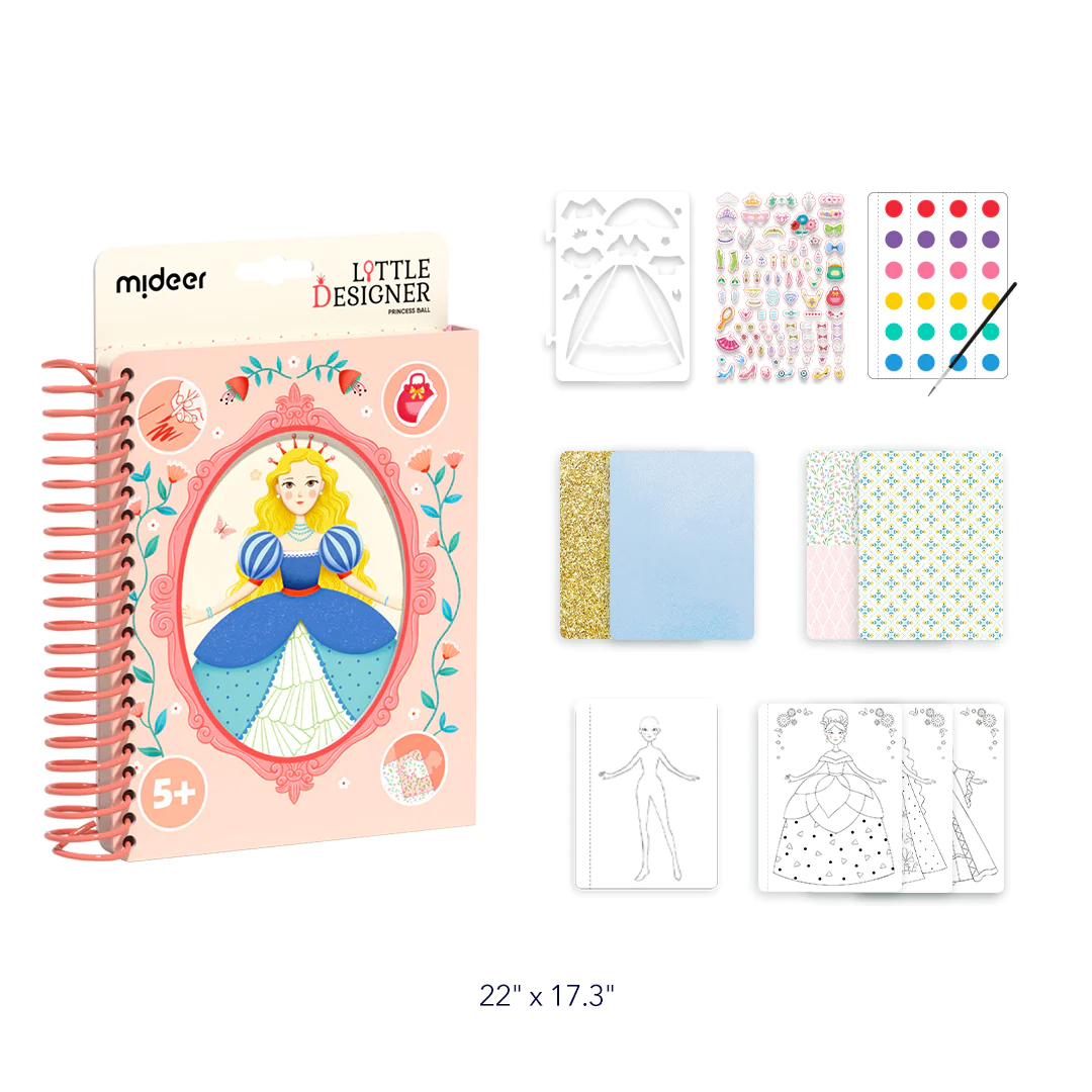 Mideer Little Designer Arts & Crafts Book Set - Princess Ballet_1