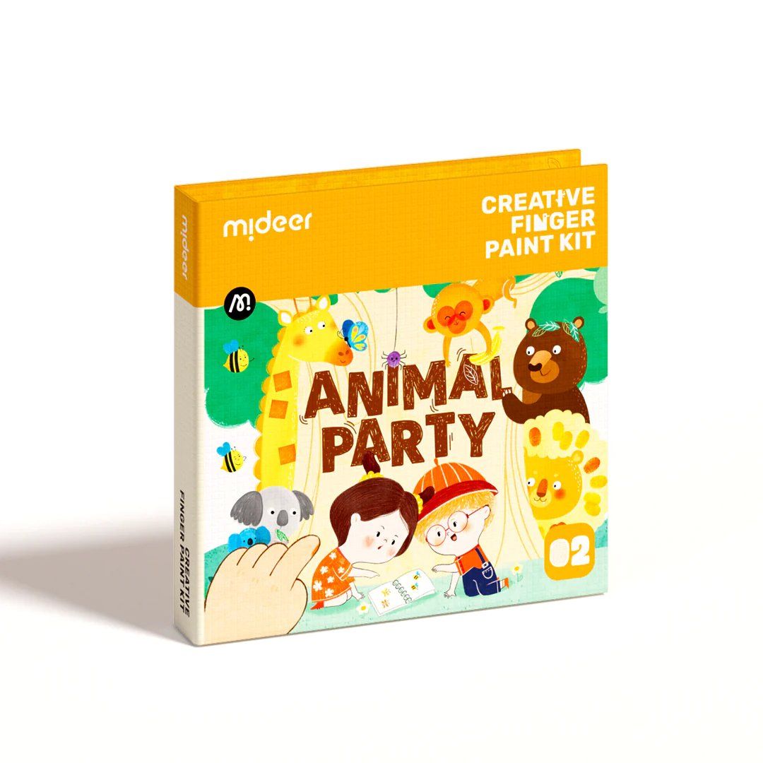 Mideer Creative Finger Paint Kit - Animal Party_0