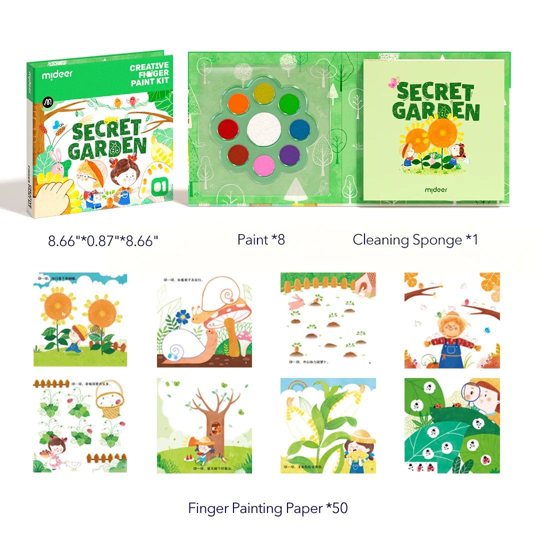 Mideer Creative Finger Paint Kit - Secret Garden_1