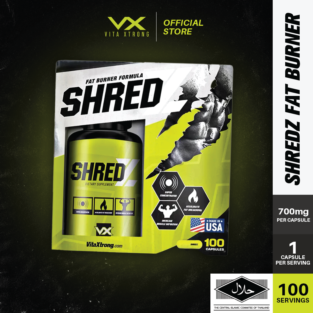 Vitaxtrong SHREDZ (100 Capsules) | Energy Boost | Fat Burner | Appetite Control | Focus & Performance [VX]_0