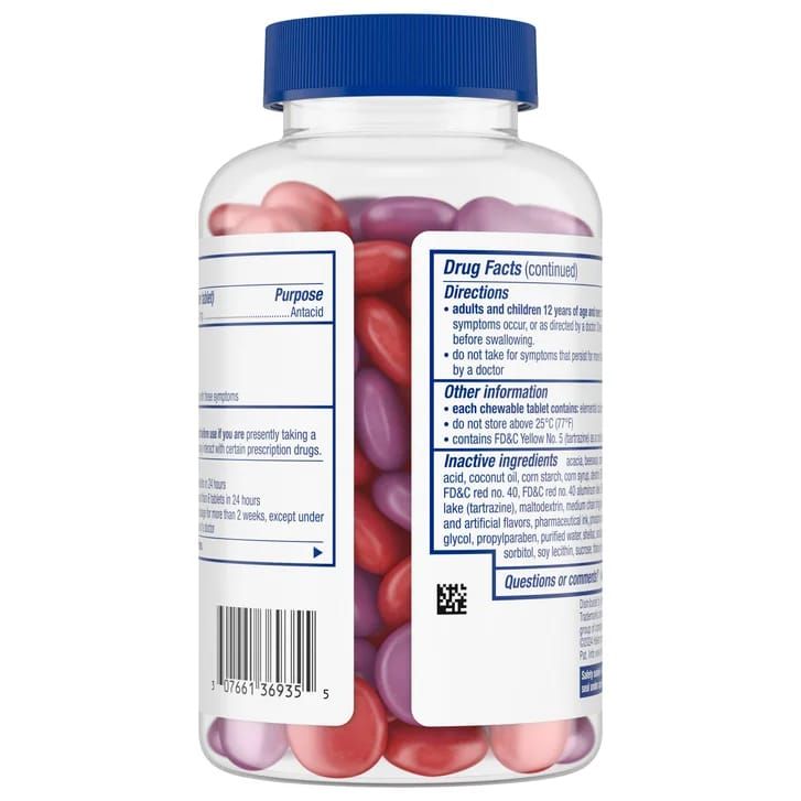 TUMS Antacid Chewy Bites Assorted Berries, 108 Chewable Tablets_2