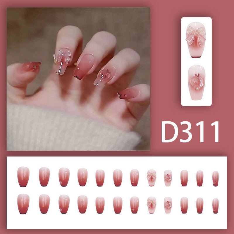 🛒  เล็บปลอม พสจีน พร้อมกาวติดเล็บ + ตะไบจิ๋วว 💗🇨🇳_26