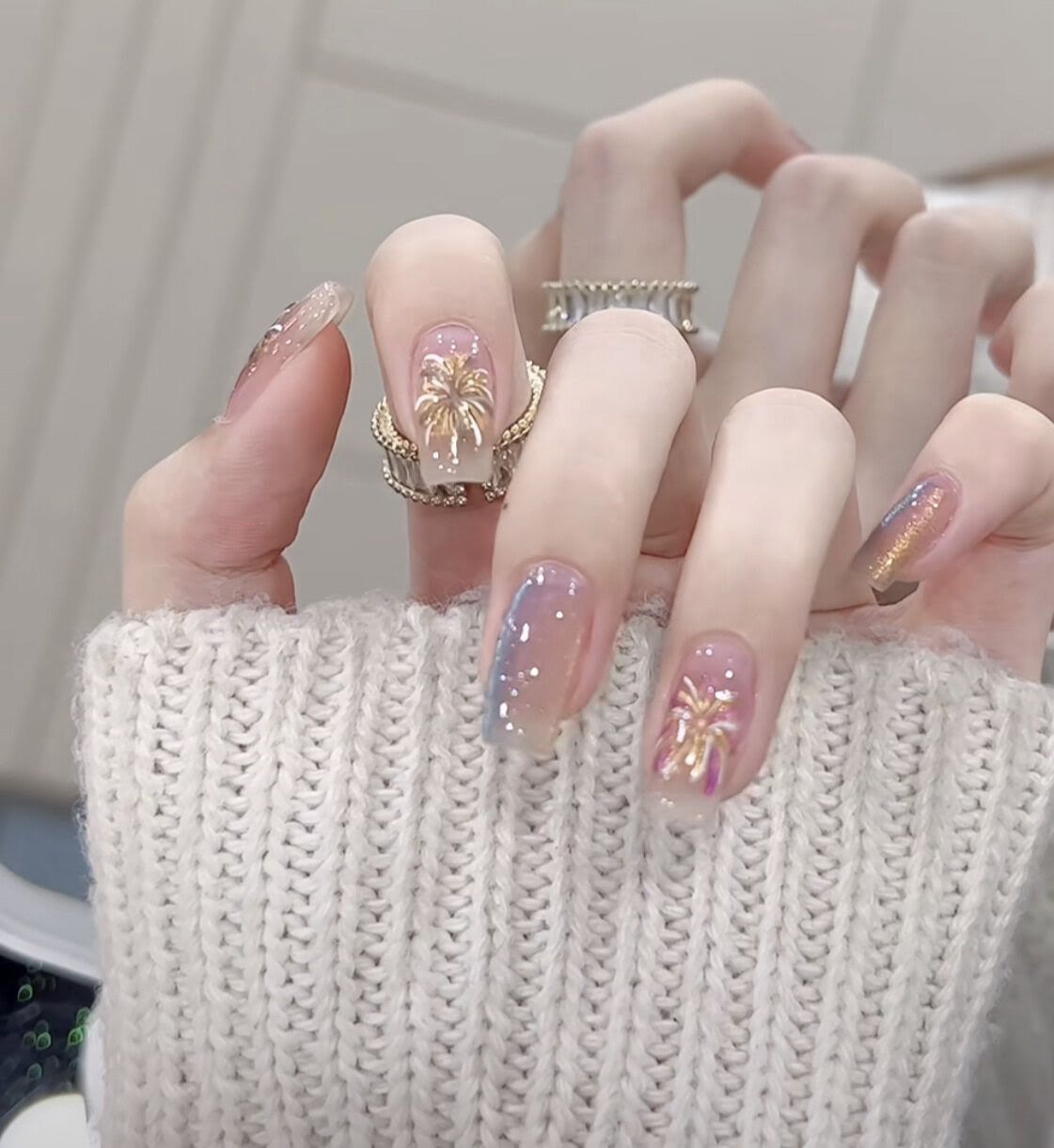 🛒  เล็บปลอม พสจีน พร้อมกาวติดเล็บ + ตะไบจิ๋วว 💗🇨🇳_17