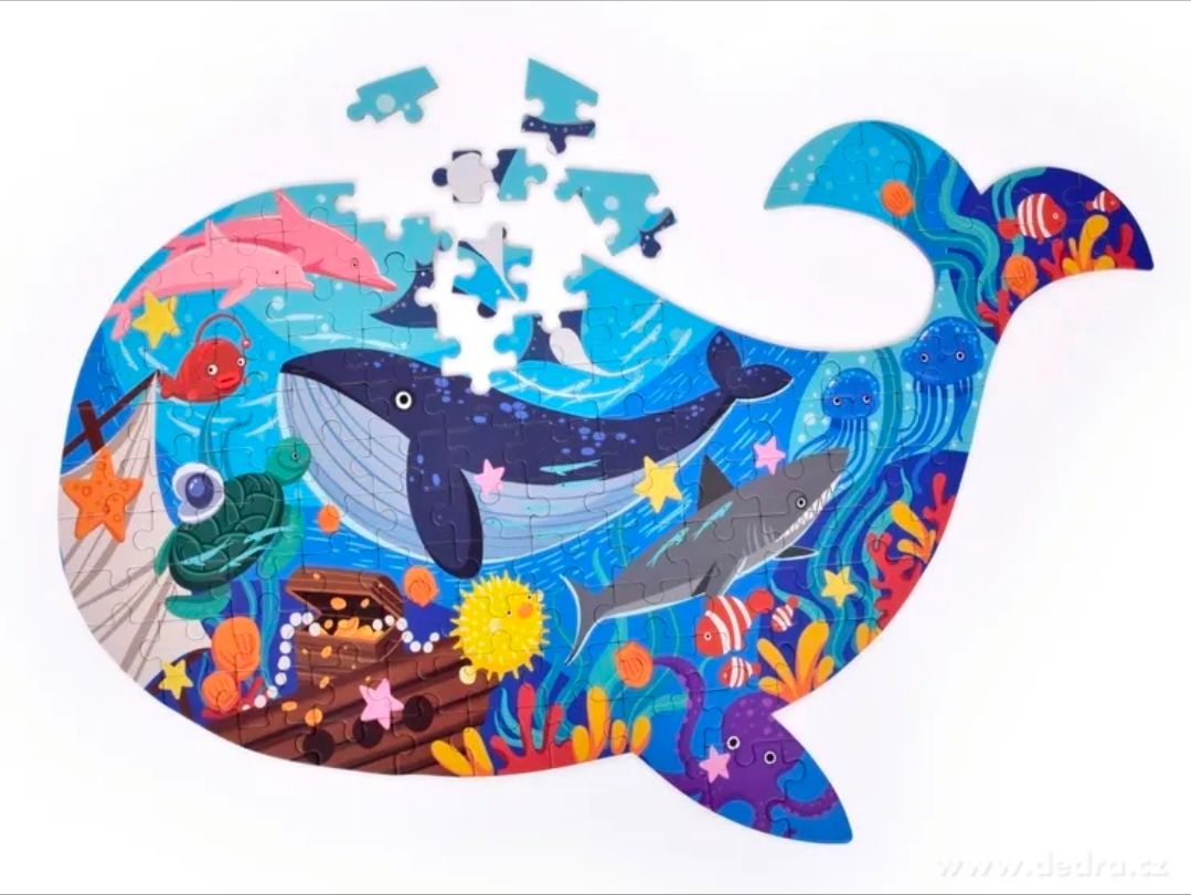 Jumbo shaped floor puzzle - Dinosaurs (108pcs) _2