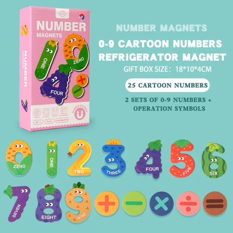 Magnet Set - Fruity Numbers_0