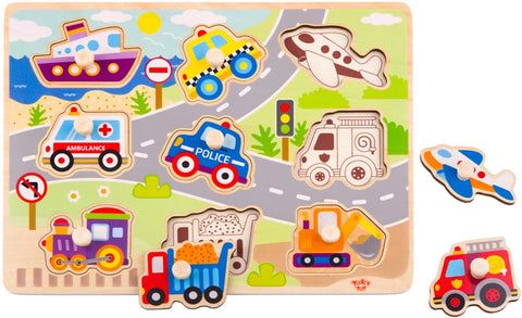 Tooky Peg Puzzle - Transport_1