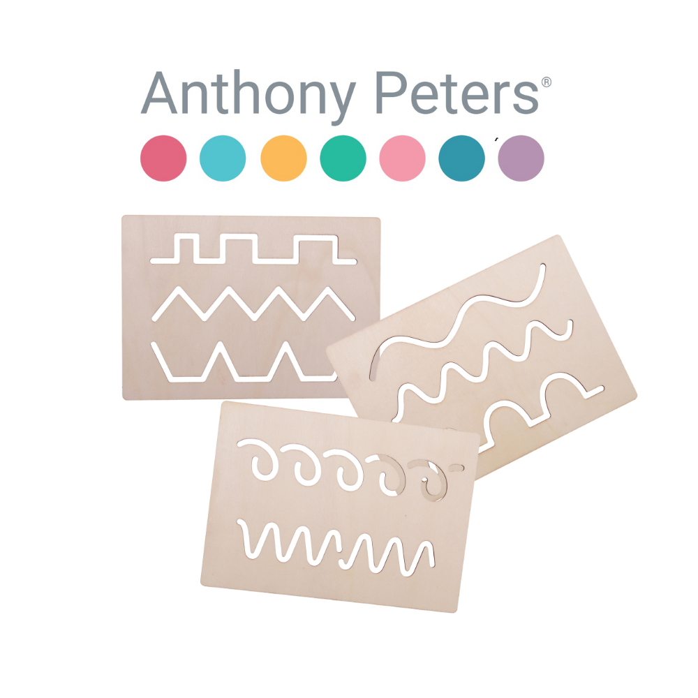 Wooden Handwriting Stencils - Pack of 3_0