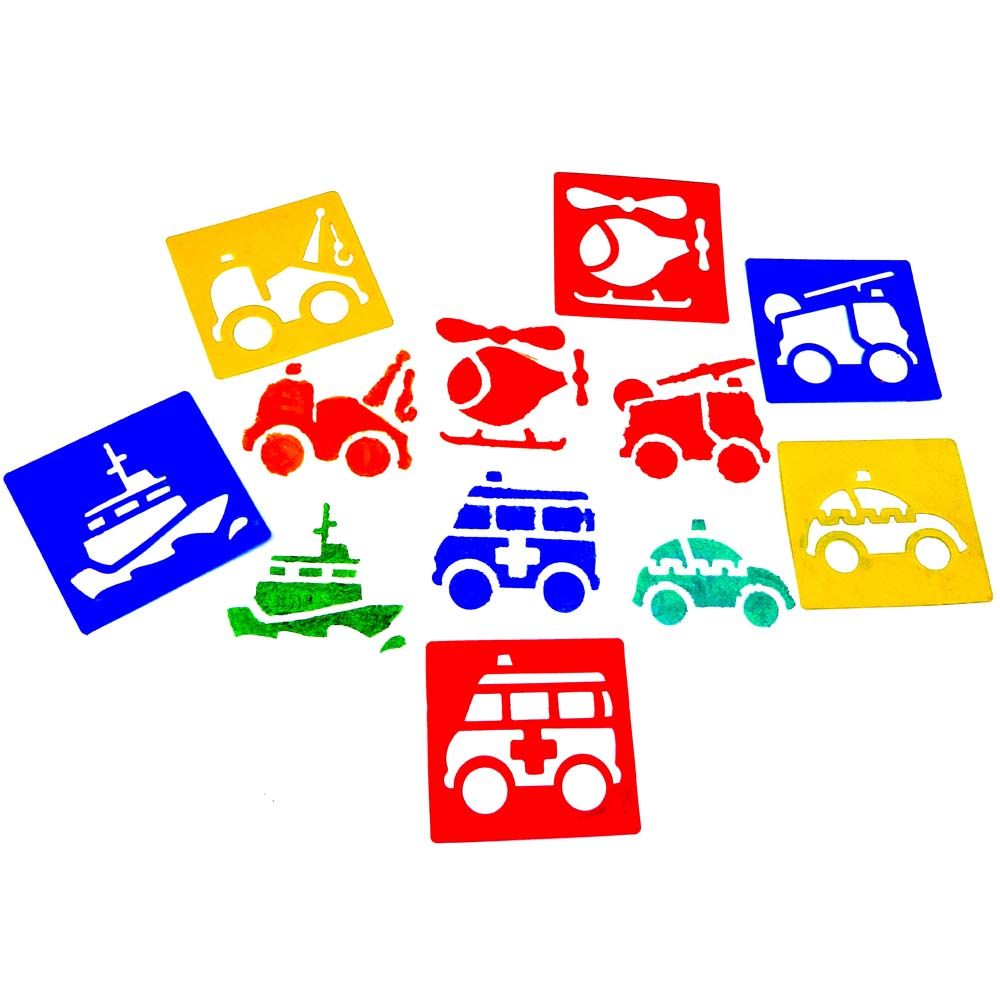 Stencils - Emergency Vehicles (6 pack)_1
