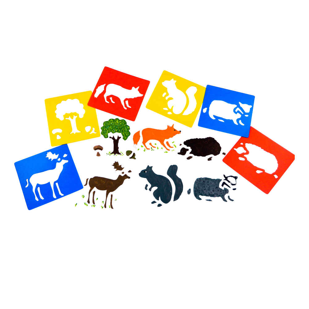 Stencils - Woodland animals (6 pack)_1