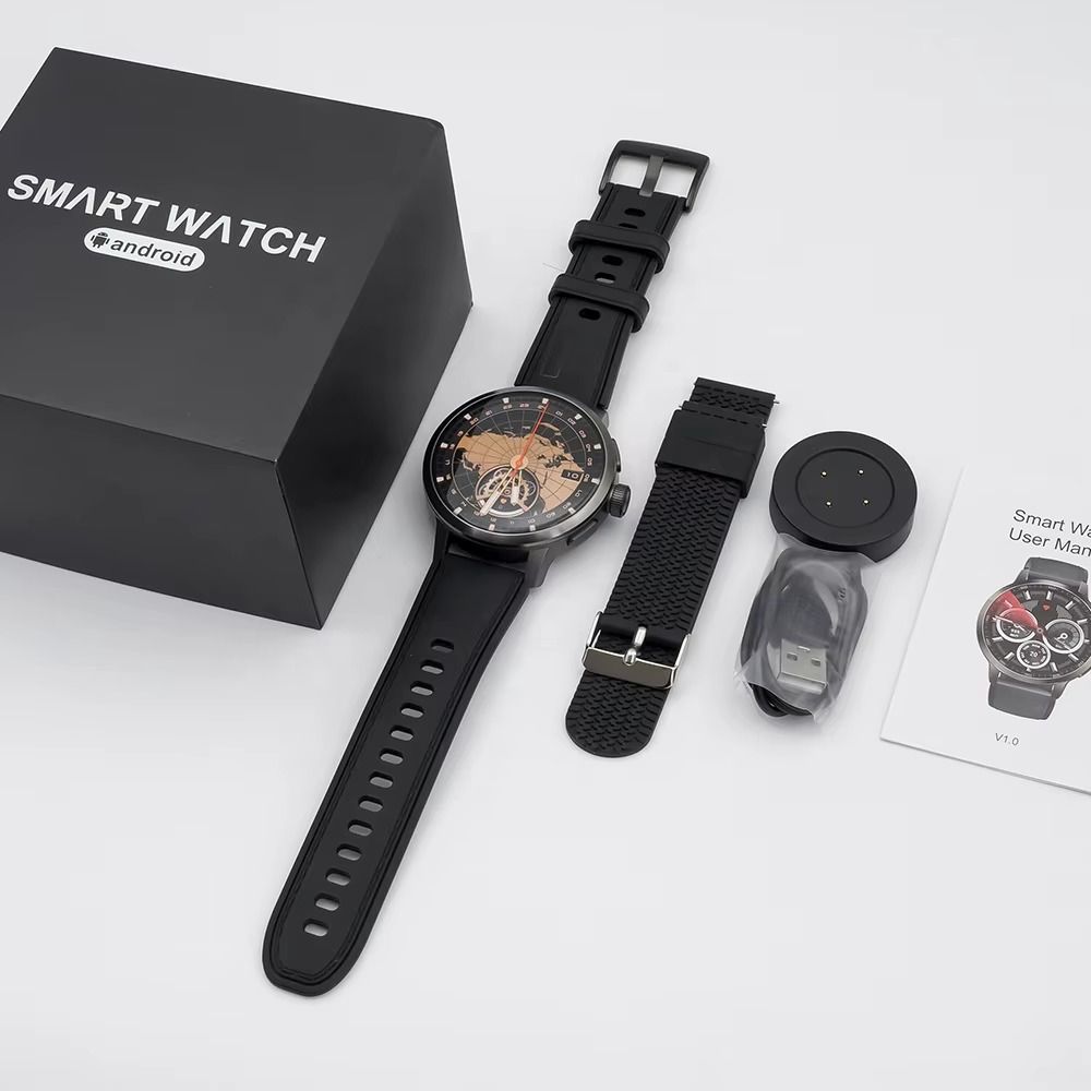Montre connectée Android DM82 avec carte SIM 4G Écran AMOLED 1,75 pouce Caméra rotative HD Appel vidéo Montre connectée 4G 2025_7