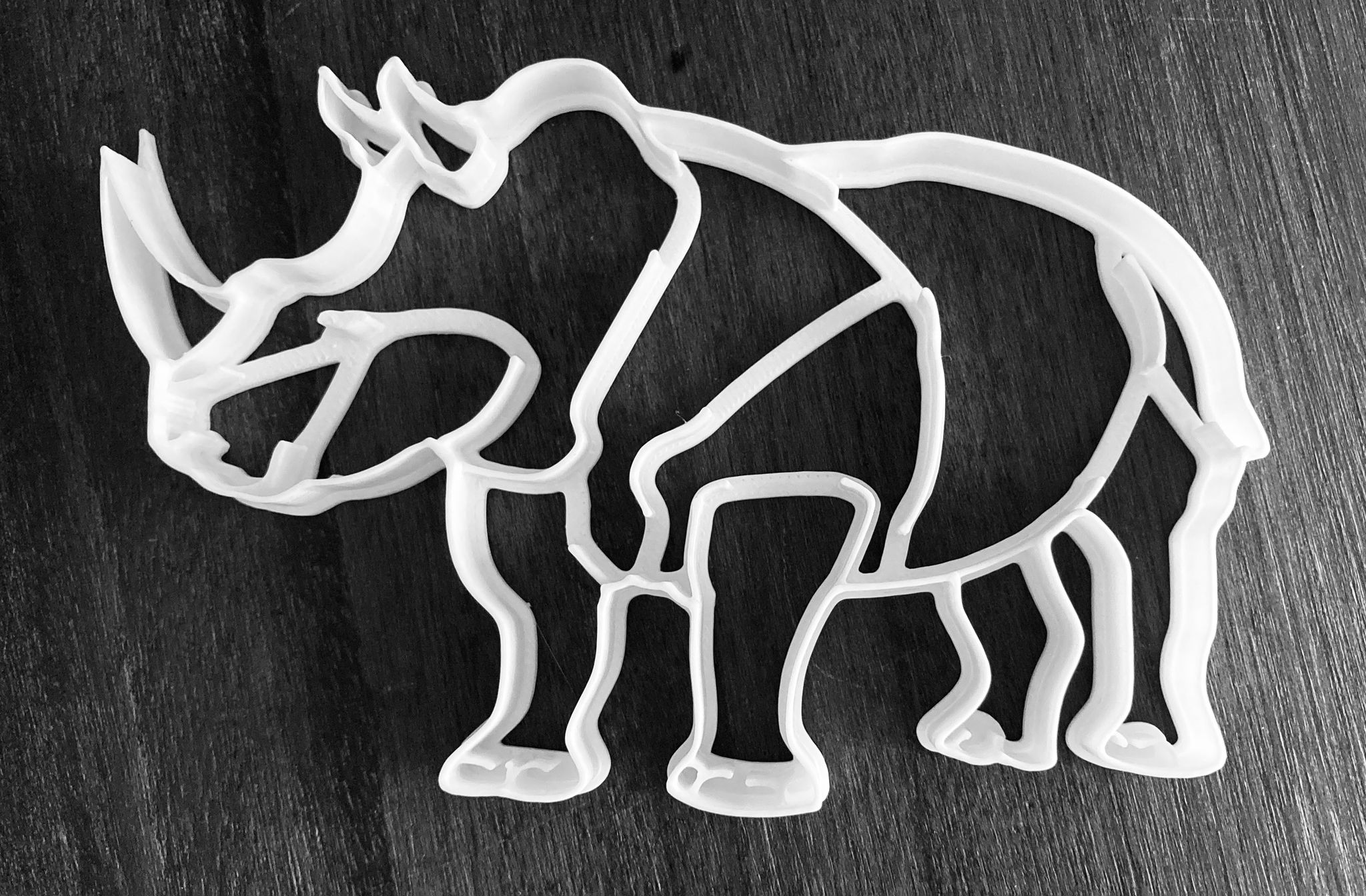 Rhino with detail Cookie Cutter_0