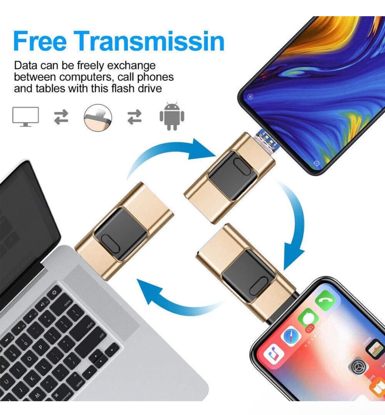 4 in 1 Adapter 512 GB IPhone Android USB Type C_1