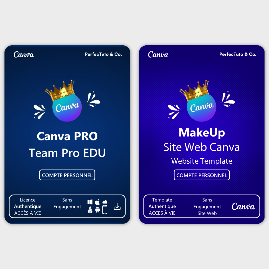 CANVA - Abonnement Canva Pro EDU + Site Web Canva - MakeUp_0