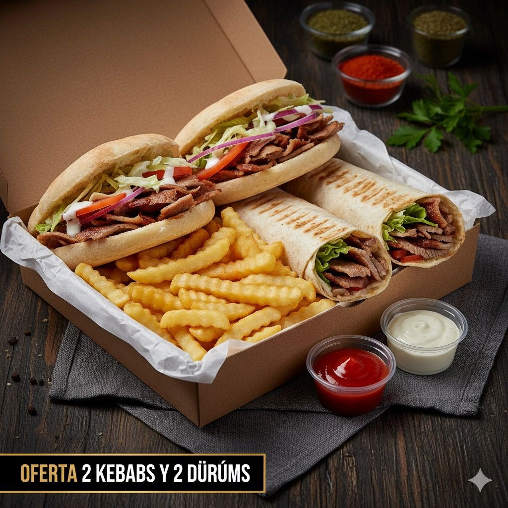 OFERTA 2 KEBABS y 2 DÜRÜMS_0