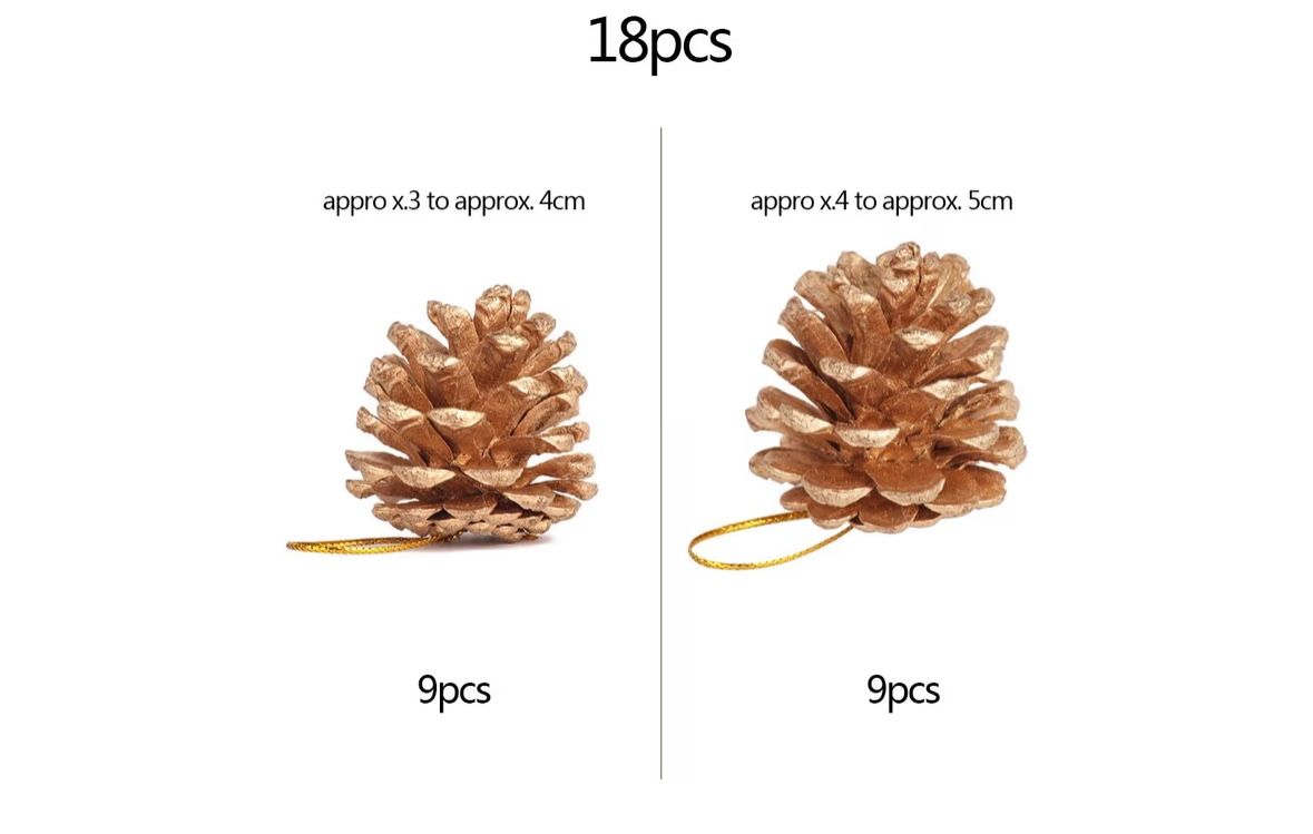 Golden Pinecone Christmas Tree_1