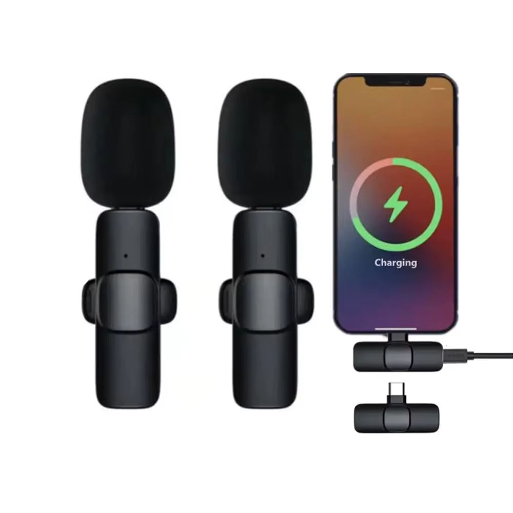 Microphone cravate K9 K11 K35 sans fil pour diffusion en direct mobile rechargeable pour téléphone portable_10