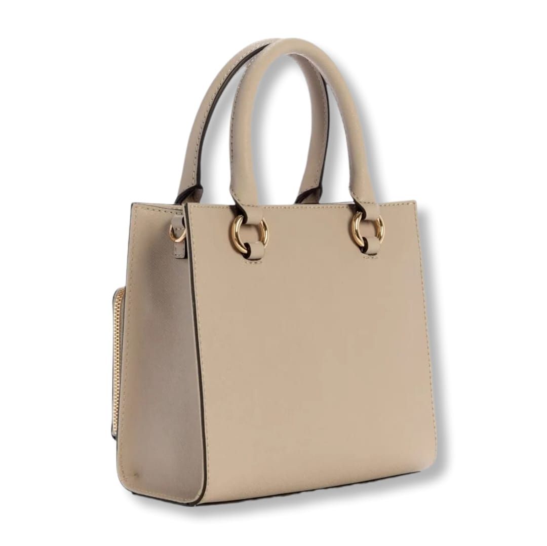 GUESS - ZINNIA SMALL SATCHEL | TAUPE_2
