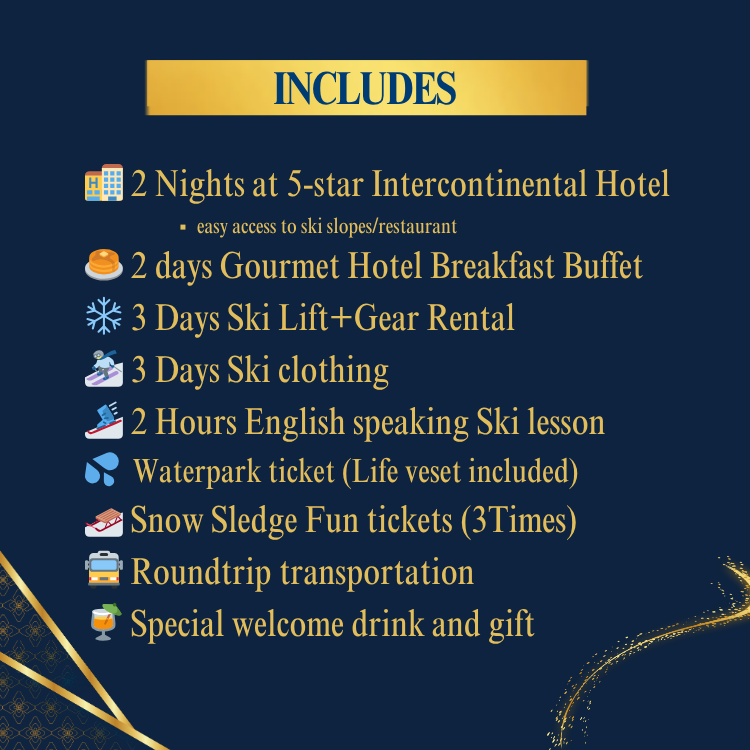 25/26 Alpensia All Inclusive Ski Tour Package A-SKI_1