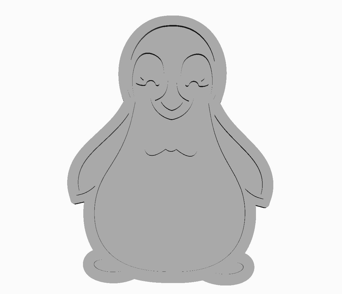 Penguin 2 in 1 Cookie Cutter    _1