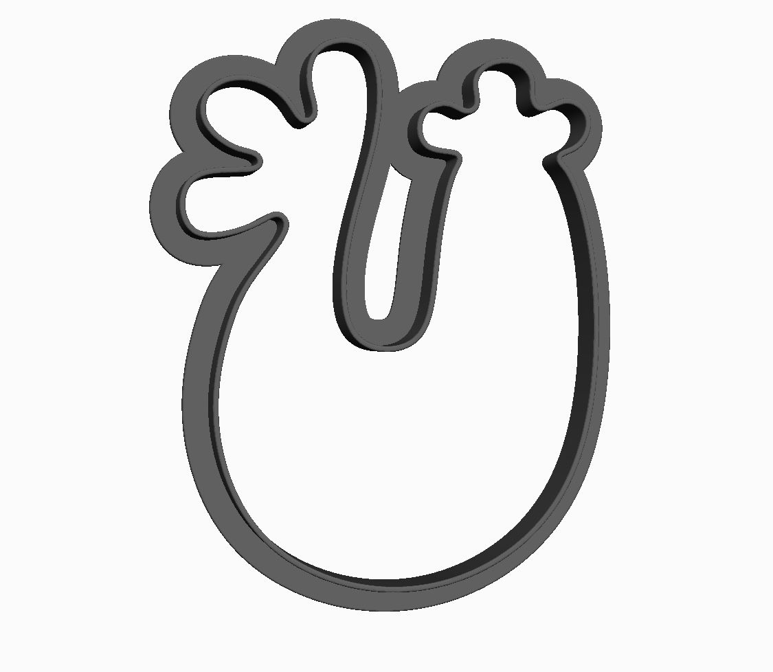 Rooster outline Cookie Cutter     _0