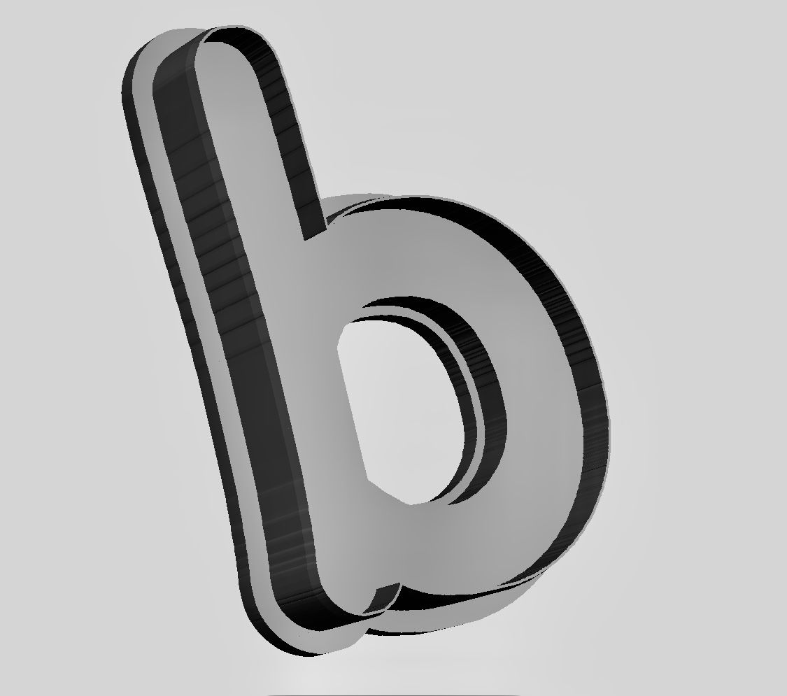 b (alfabet) Cookie Cutter        _0