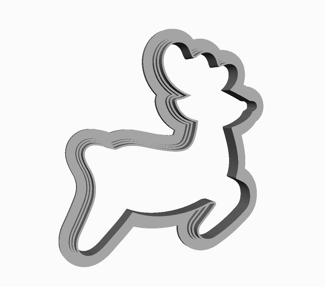 Rain deer 2 in 1 Cookie Cutter              _1