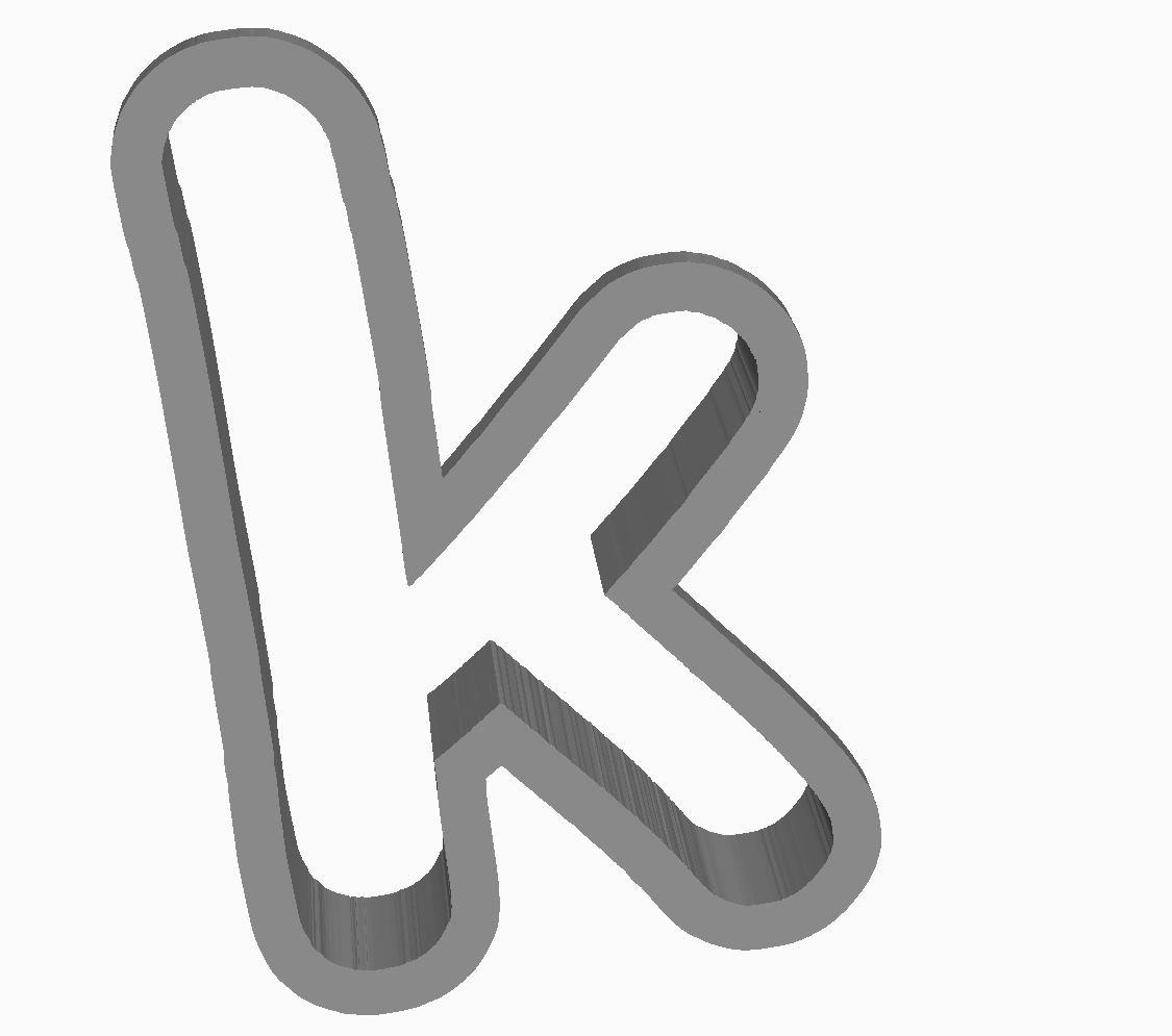 k (alphabet) Cookie Cutter              _0