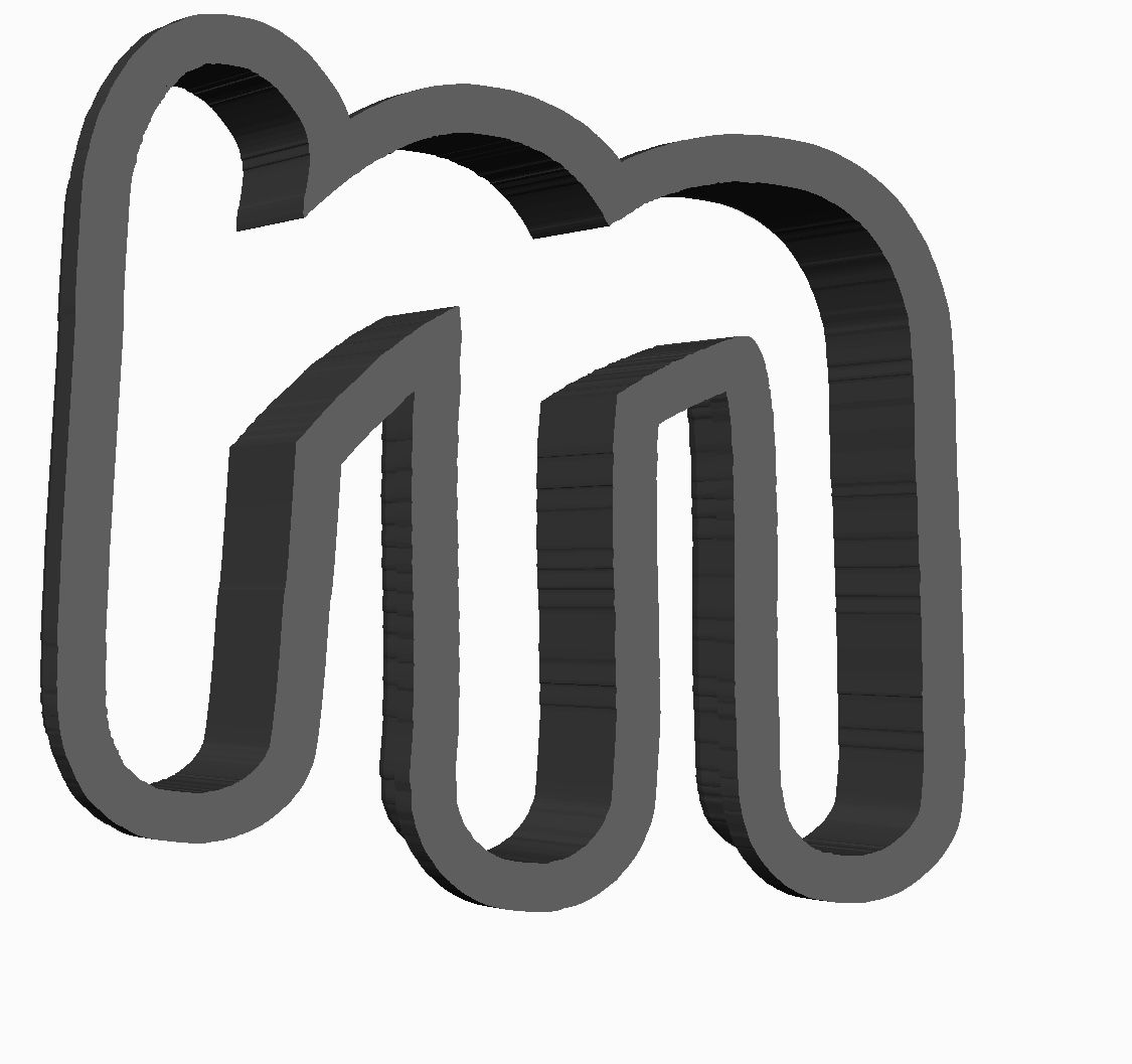 m (alphabet) Cookie Cutter                _0