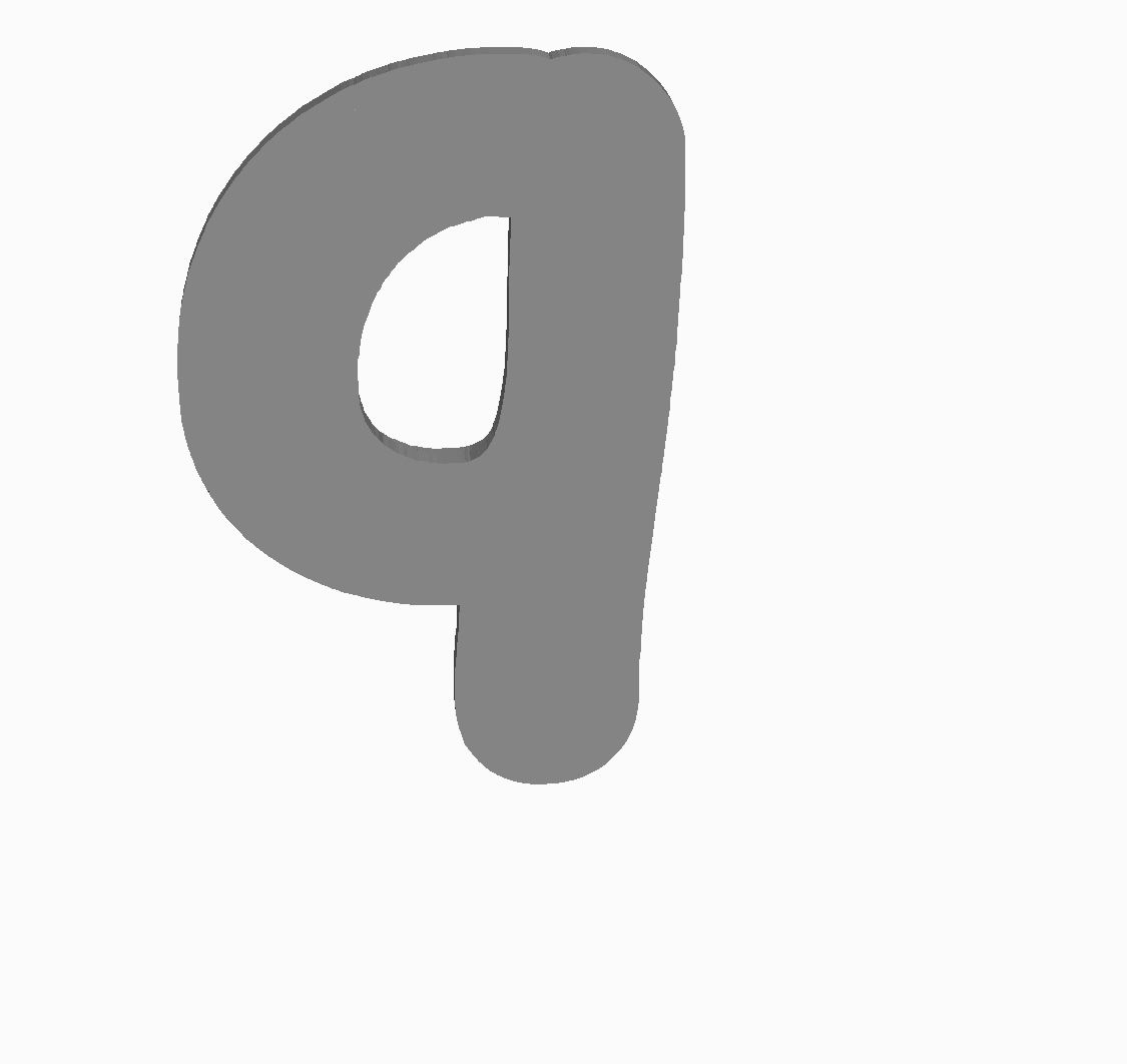 q (alphabet) Cookie Cutter                    _0