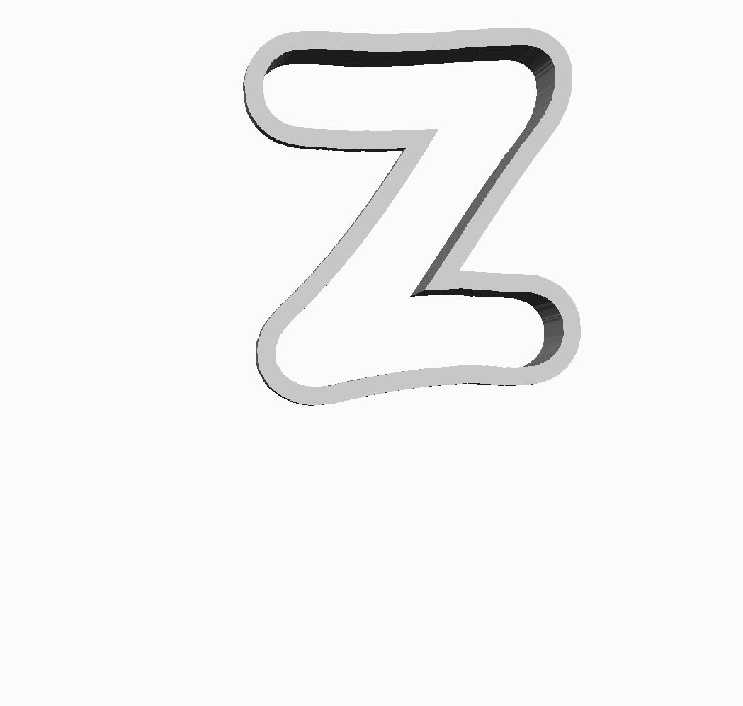 z (alphabet) Cookie Cutter                       _0