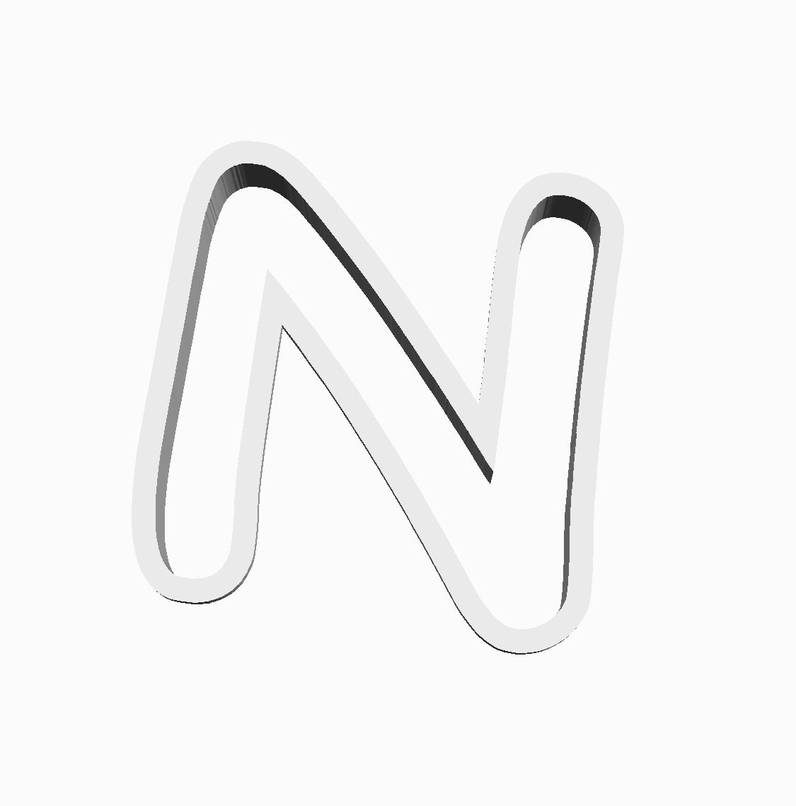 N (alphabet) Cookie Cutter                        _0