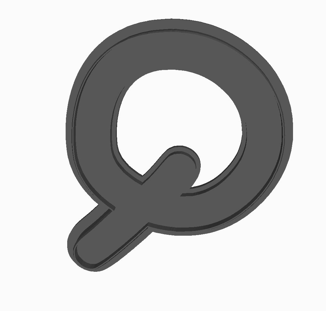 Q (alphabet) Cookie Cutter                         _0