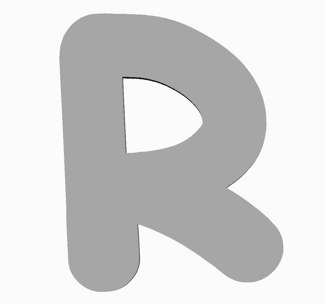 R (alphabet) Cookie Cutter                          _0