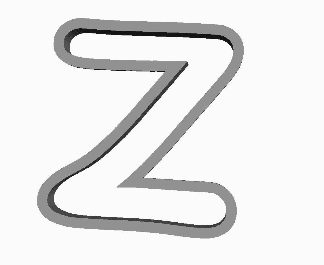 Z (alphabet) Cookie Cutter                         _0