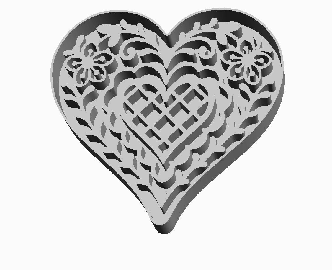 Heart with detail Cookie Cutter        _0