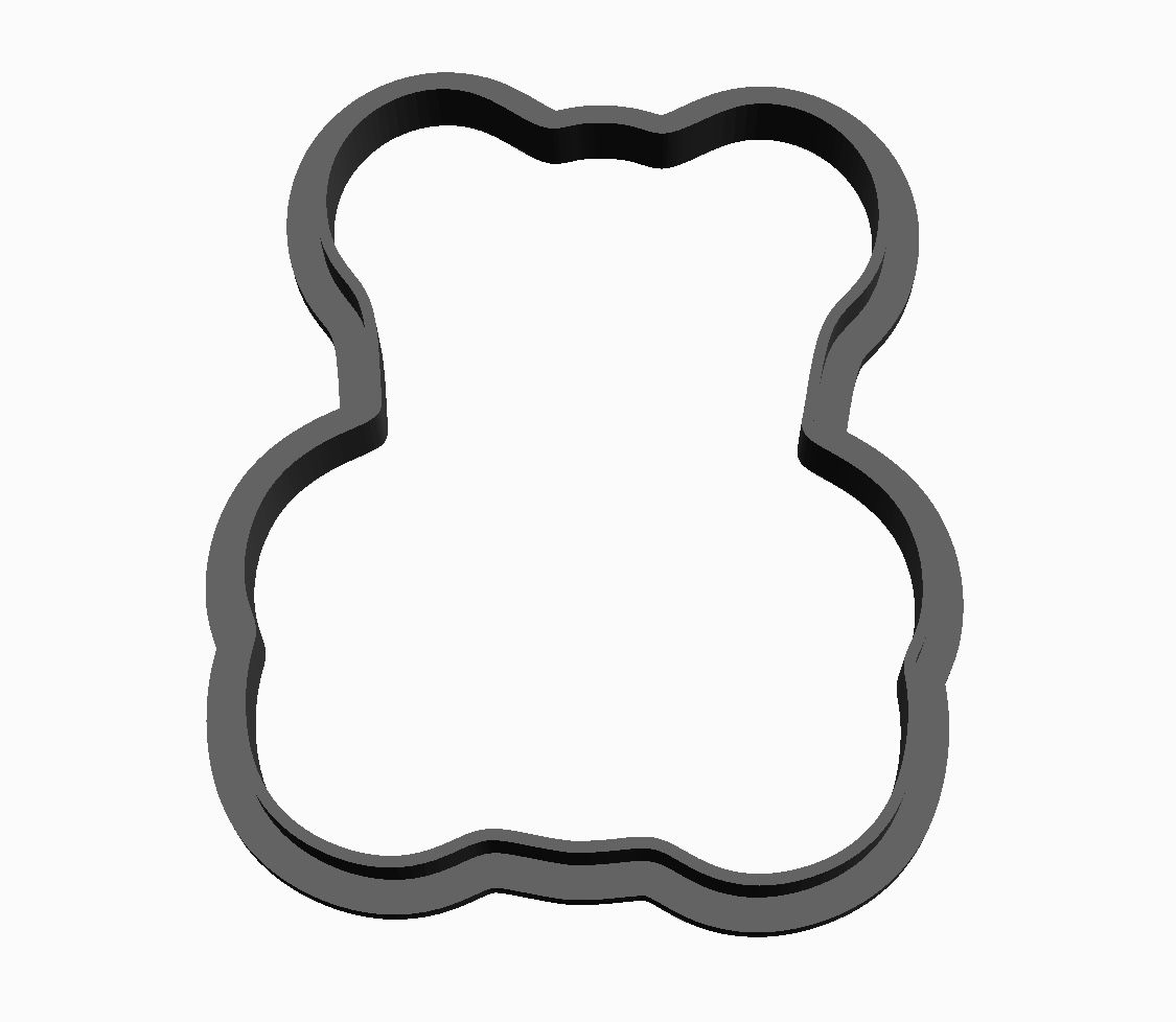 Teddy Bear 2 in 1 Cookie Cutter       _0